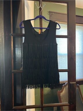 Scoop Fringe Tank Top